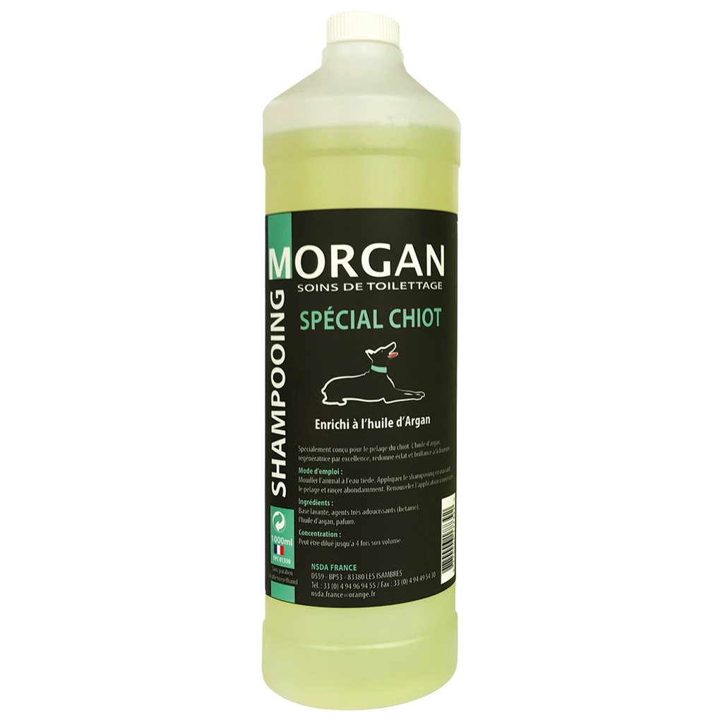 MORGAN SHAMPOOING CHIOT A L'HUILE D'ARGAN 1L