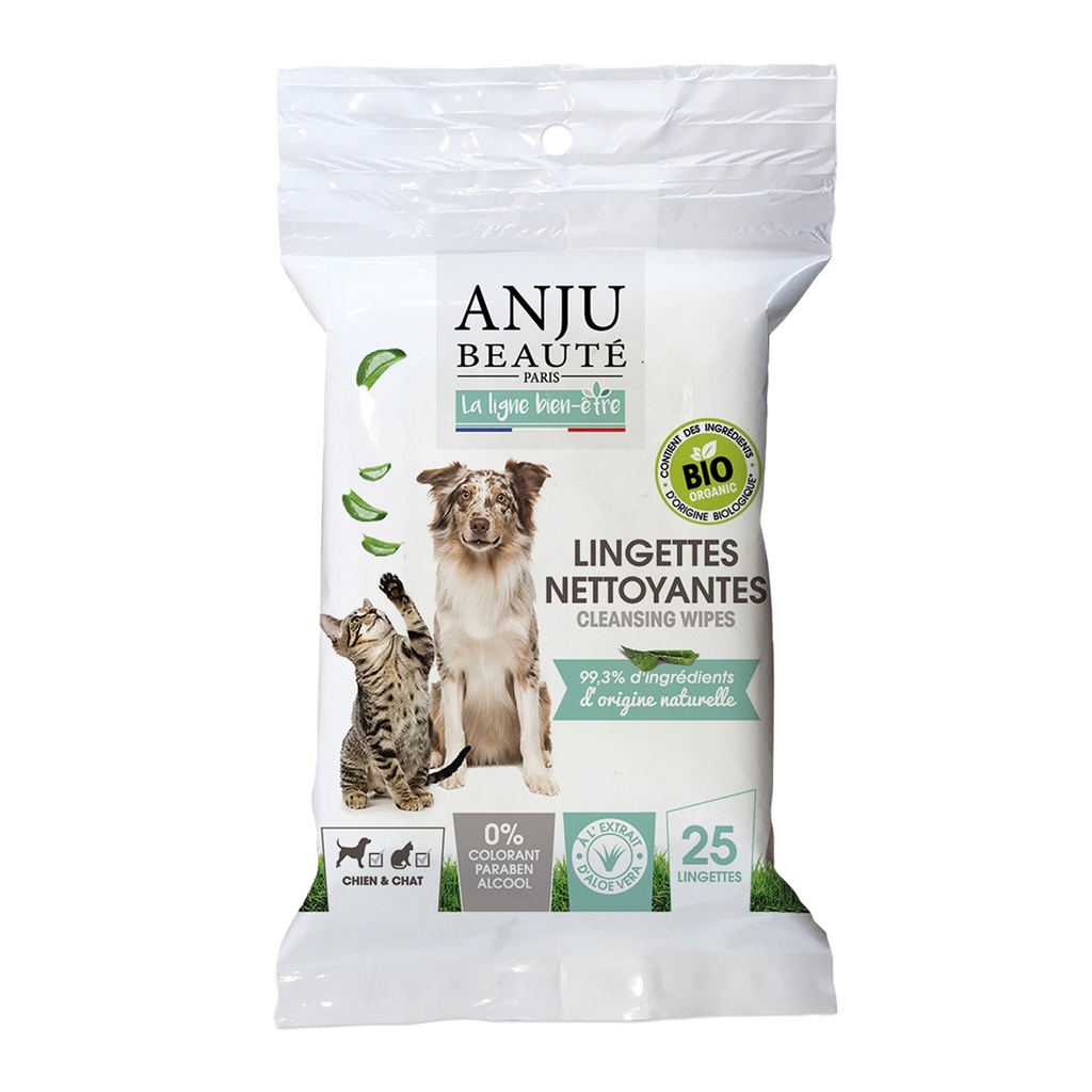 LINGETTES NETTOYANTES ANJU X25PCS ECOSOIN BIO