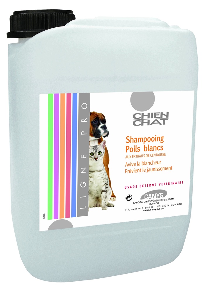 SHAMPOOING POILS BLANCS 5L CANYS