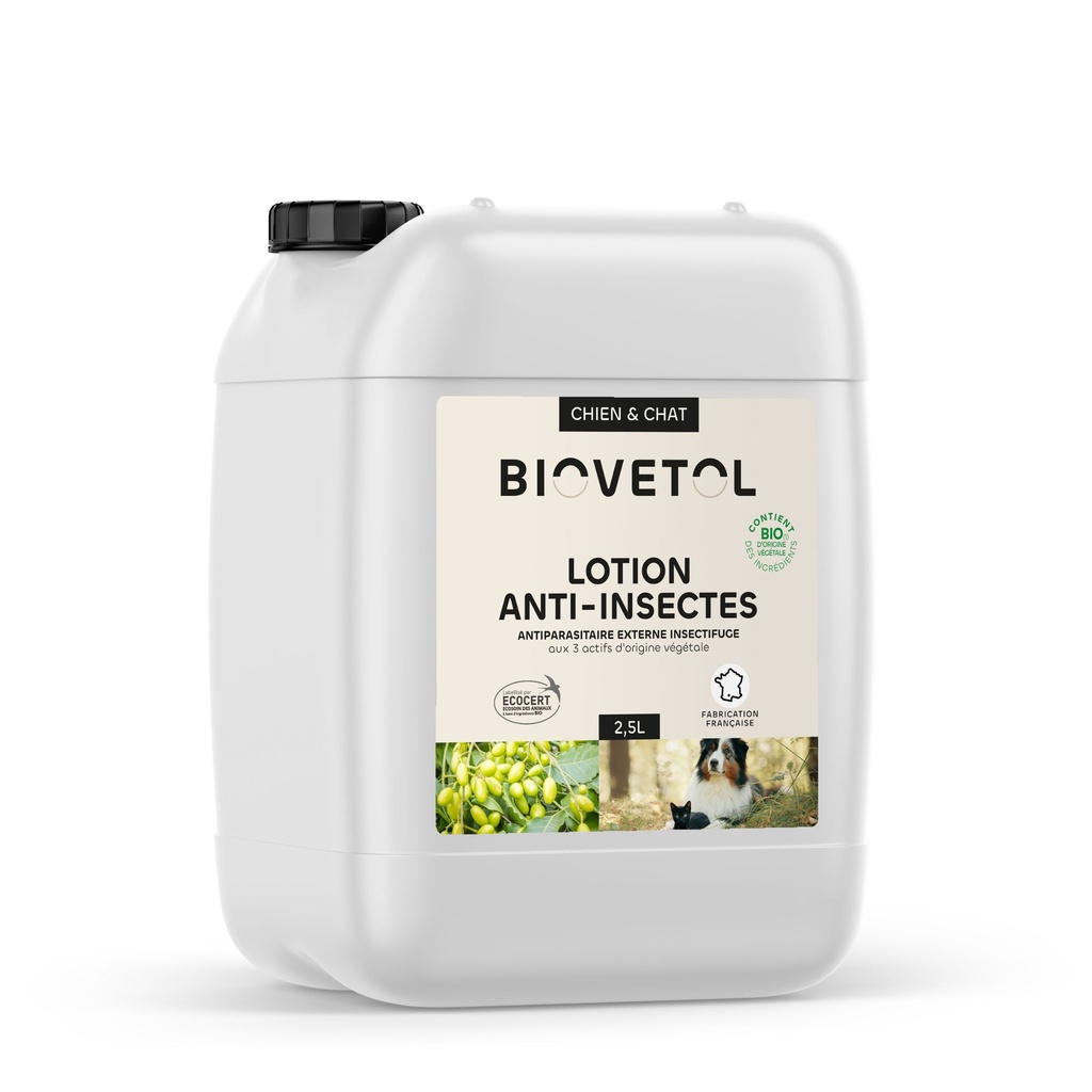 LOTION ANTI INSECTES BIO 2.5LBIOVETOL