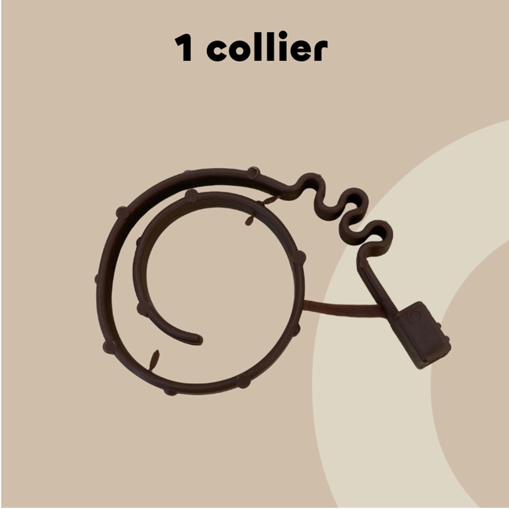 COLLIER CHAT (38 CM MARRON) -1UNI BIOVETOL