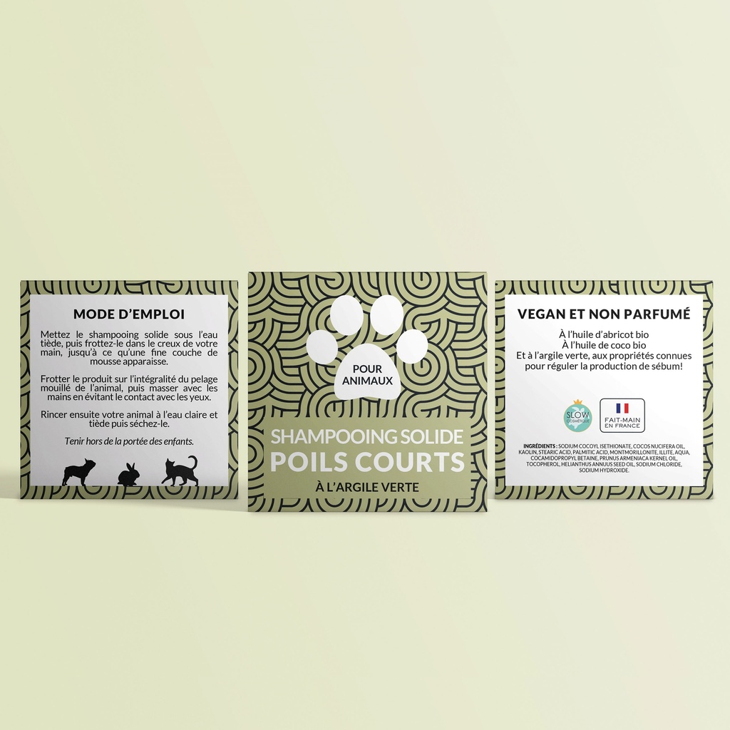SHAMPOOING SOLIDE NAIOMY POILS COURTS 60ML