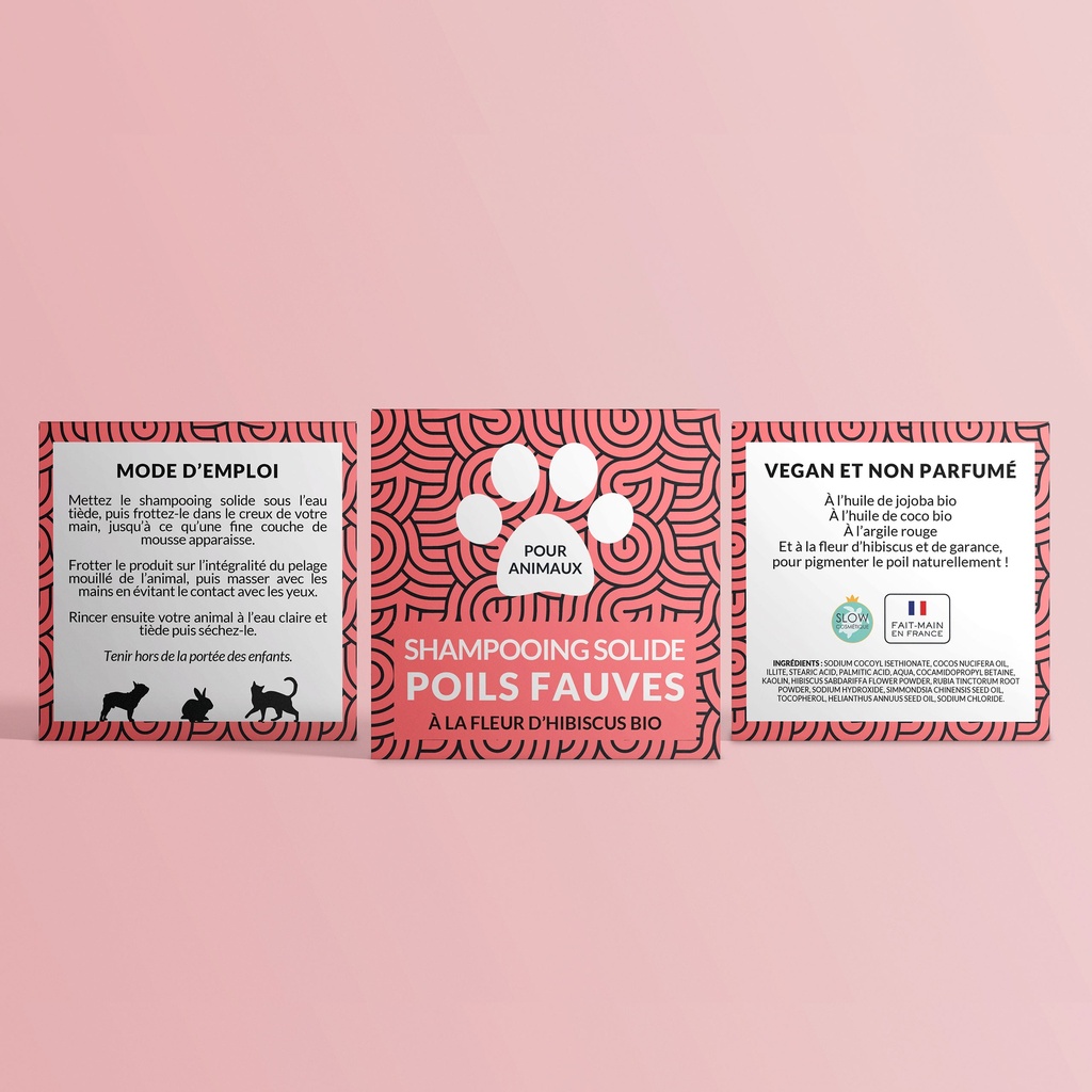 SHAMPOOING SOLIDE NAIOMY POILS FAUVES 60ML