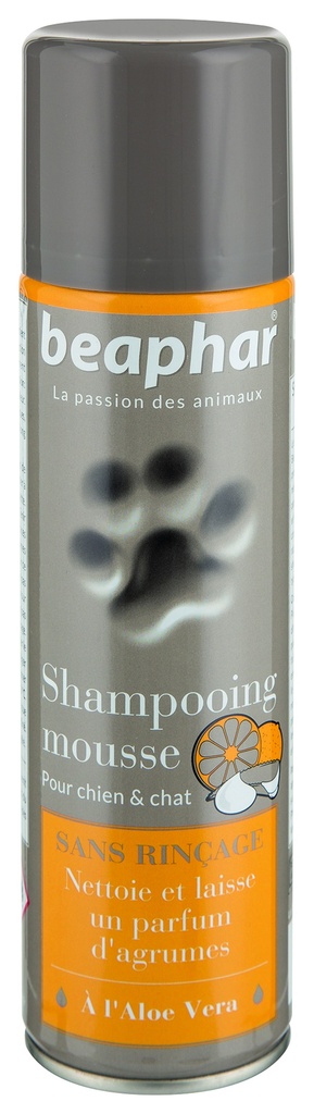 SHAMPOOING SEC MOUSSE SPRAY 250ML BEAPHAR