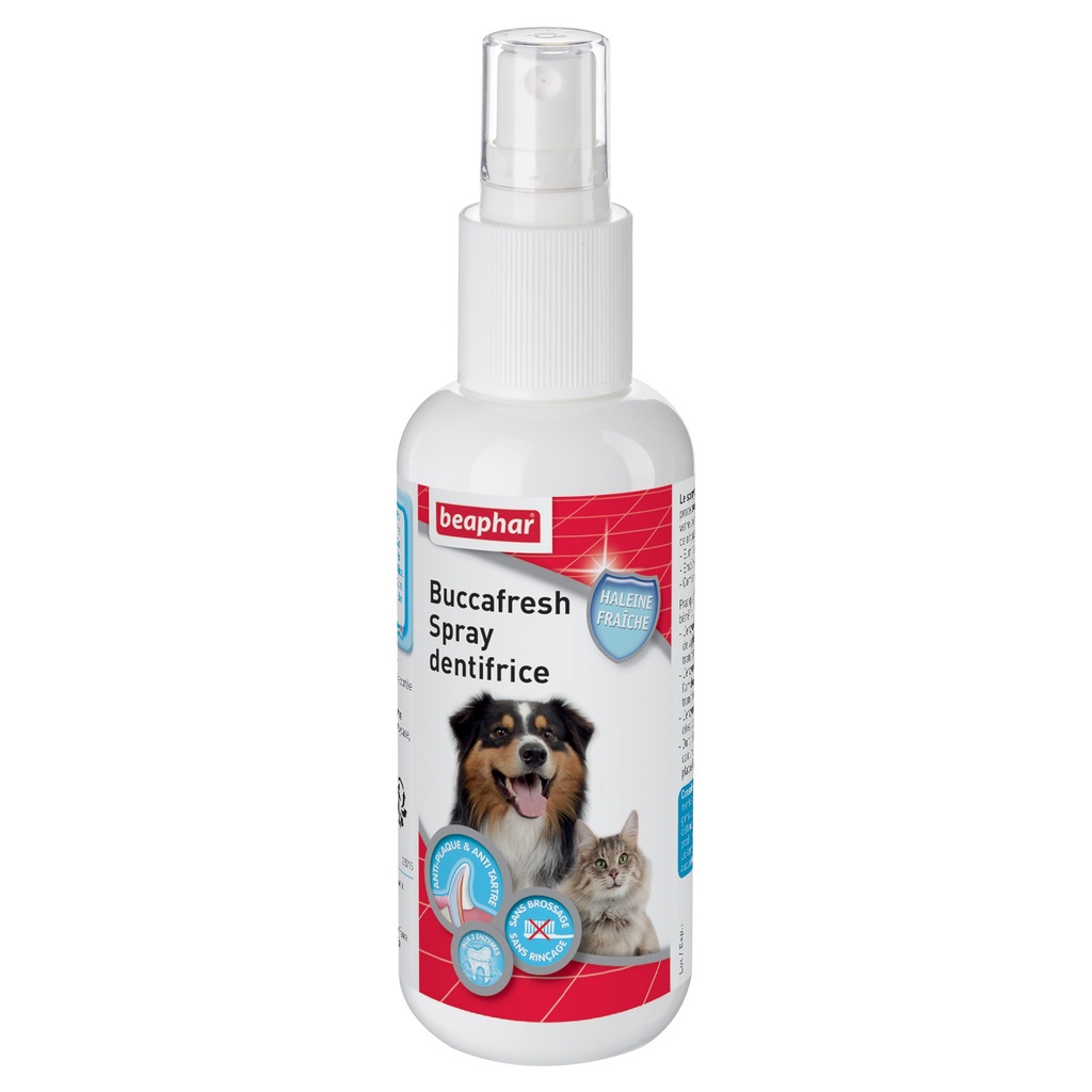 DENTIFRICE A PULVERISER SPRAY 150ML 3 ENZYMES BUCCA FRESH BEAPHAR