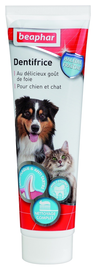PATE DENTIFRICE HALEINE FRAICHE BEAPHAR 100G DPF/DPC 06/23 - PAR C0534