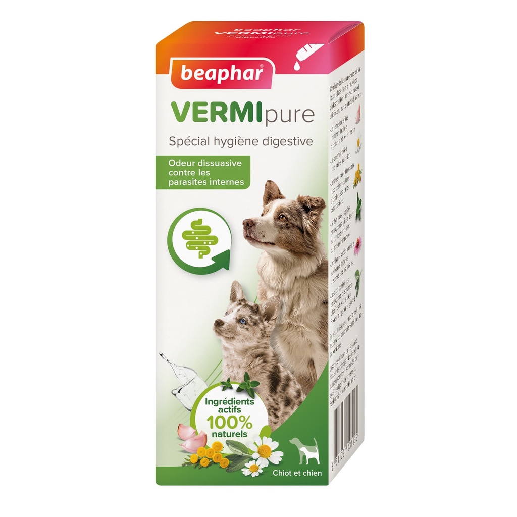 VERMIPURE SOLUTION PURGE AUX PLANTES POUR CHIEN BEAPHAR 50ML