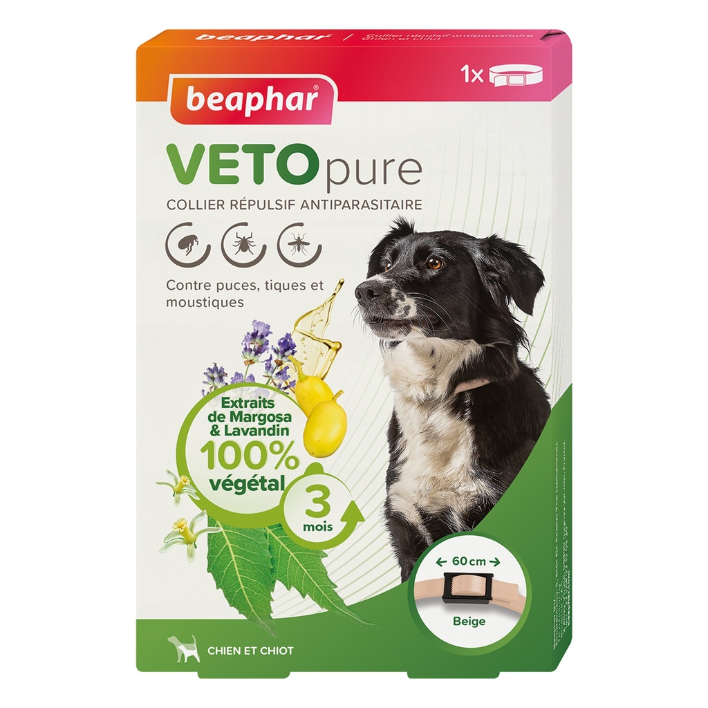 COLLIER REPULSIF CHIEN / CHIOT BG VETO NATURE