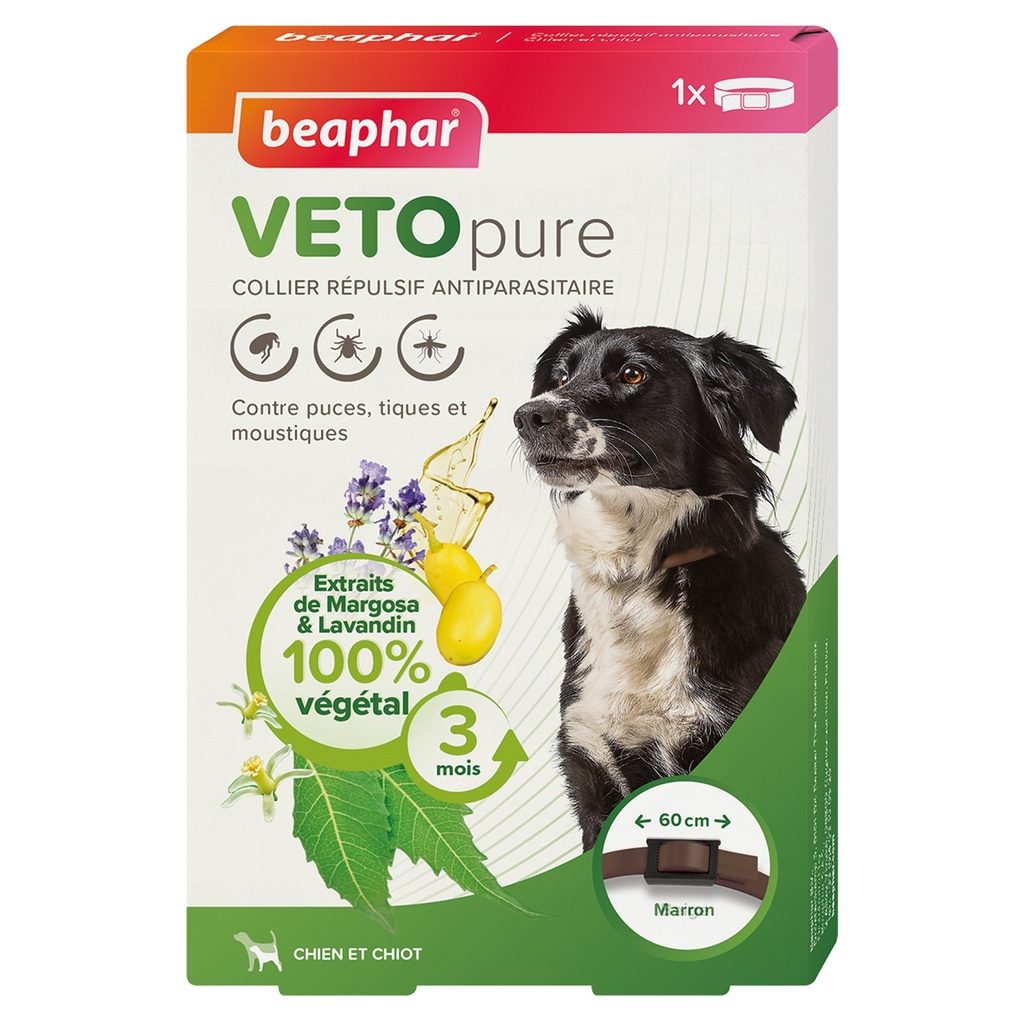 COLLIER REPULSIF CHIOT/CHIEN MF VETO NATURE/