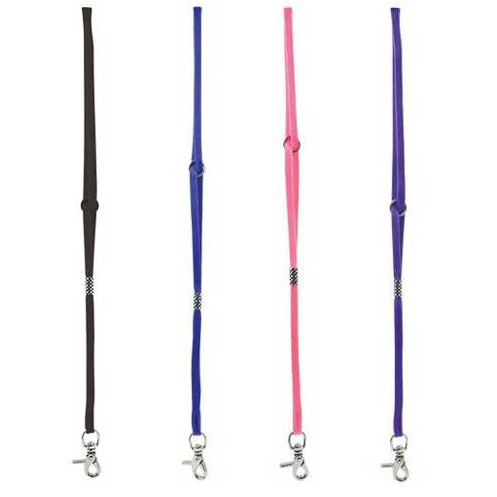 SANGLE DE TOILETTAGE FRONTALE NOIRE LARGEUR 10MM LONGEUR 55CM