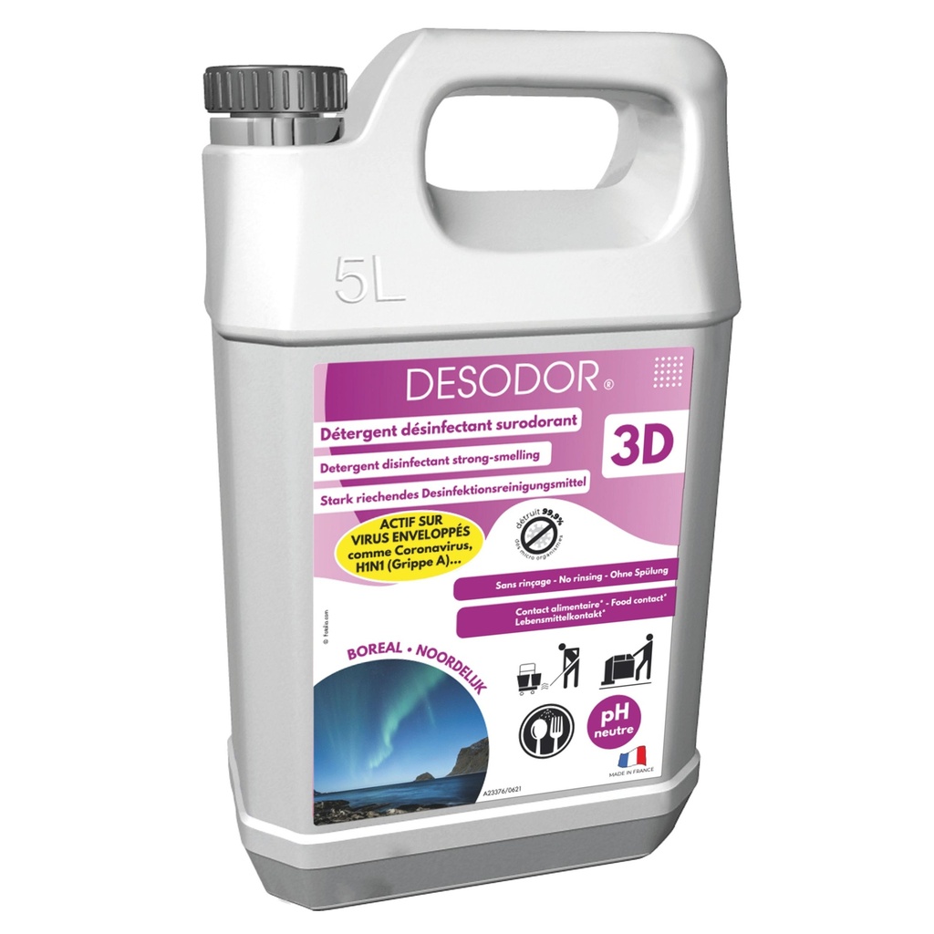 3D BOREAL 5L DETERGENT DESINFECTANT SURODORANT
