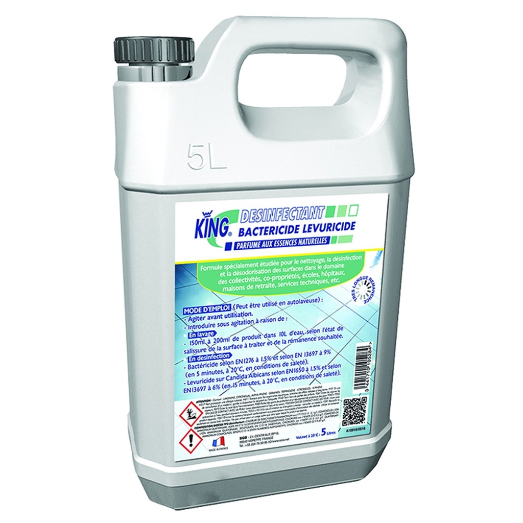 DESINFECTANT LEVURICIDE PARFUME AUX ESSENCES NATURELLES 5L