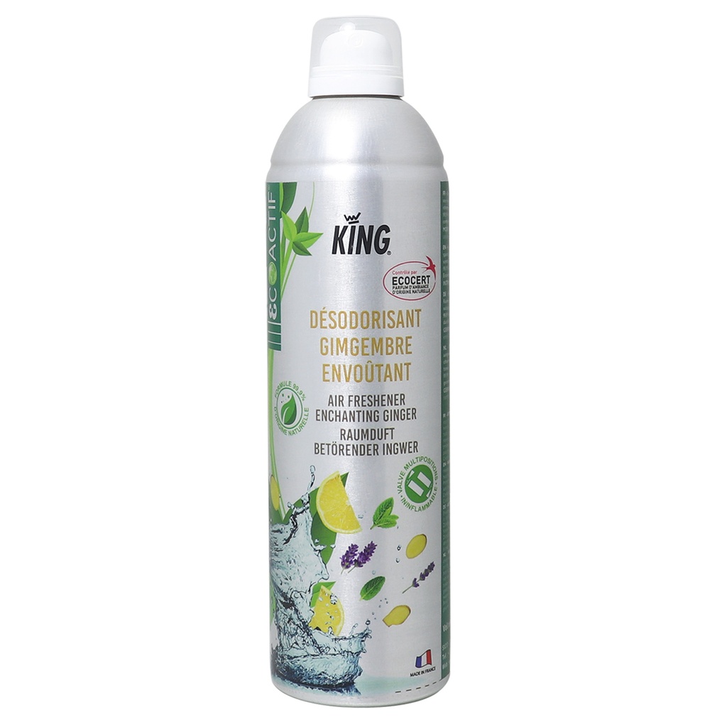DESODORISANT ECOCERT GINGEMBRE ENVOUTANT 400ML KING