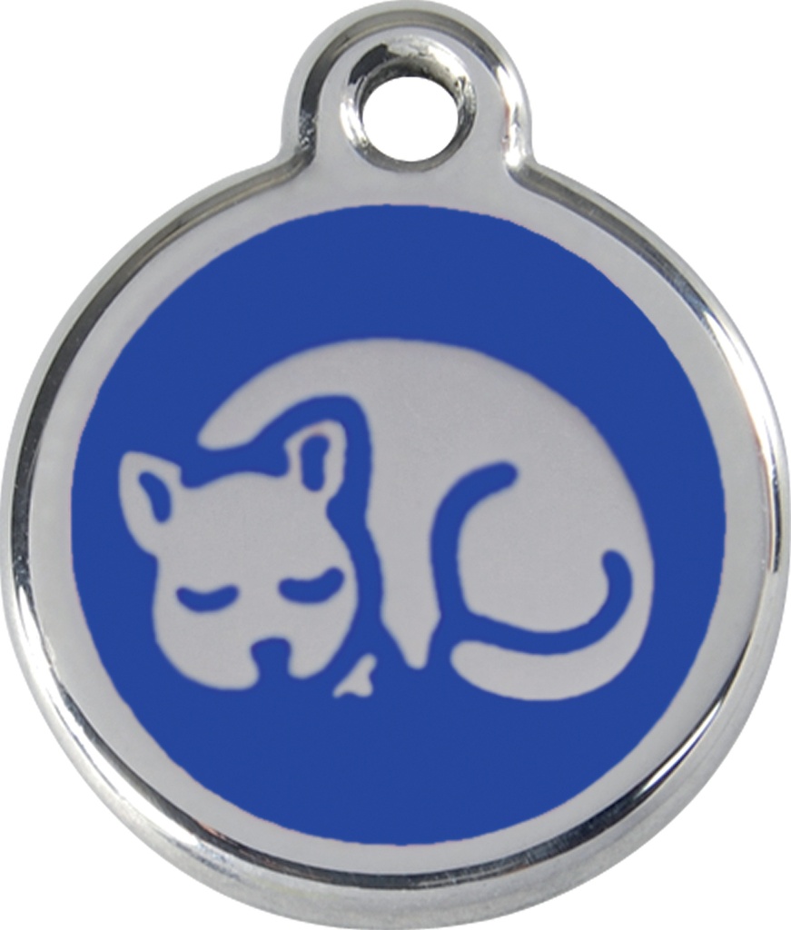 MEDAILLE CHAT RED DINGO CHAT BLEU