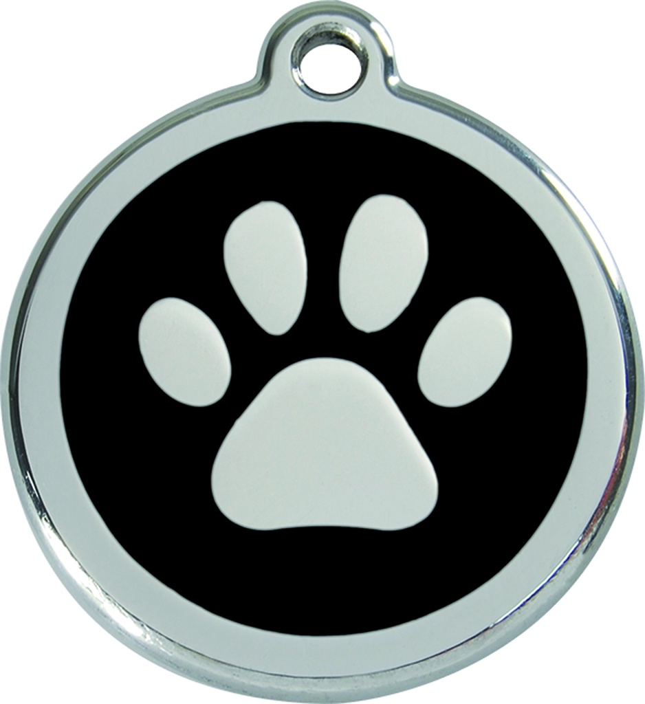 MEDAILLE CHIEN RED DINGO 20MM PATTE NOIRE