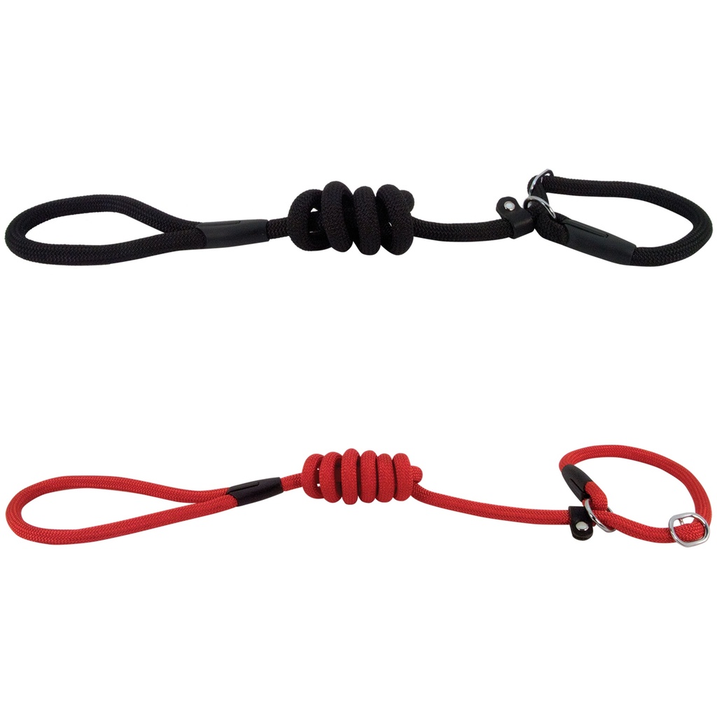 LAISSE LASSO CORDE BASIC 7MM X 150CM NOIRE