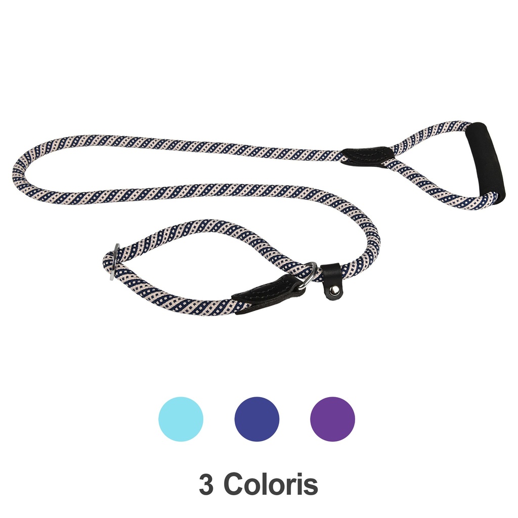 LAISSE LASSO CORDE RUN-AROUND FRESH TURQUOISE 12MM X 150CM