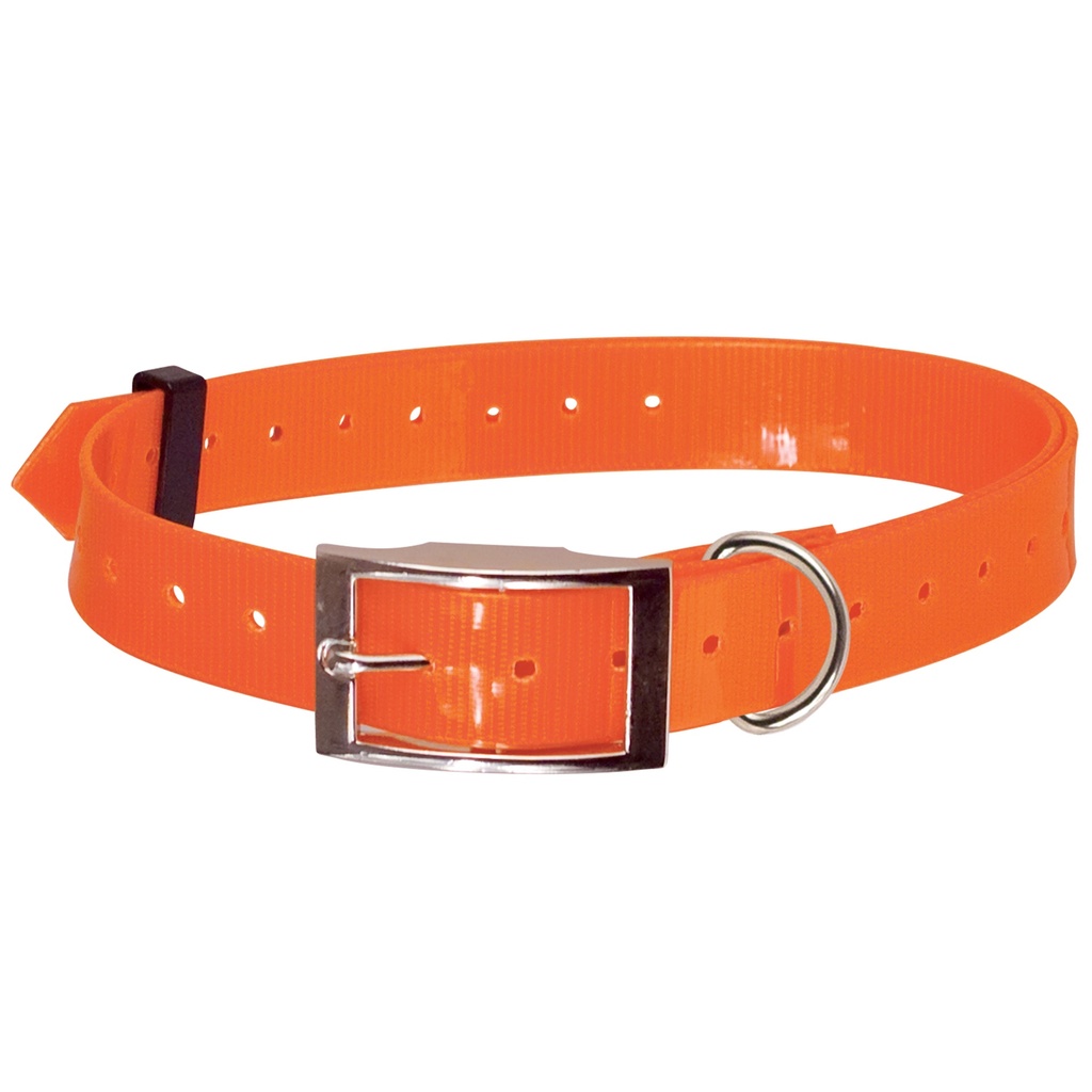 COLLIER NYLON/POLYURETHANE 24-82CM X 25 mm ORANGE