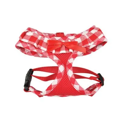 HARNAIS AIR MESH MOTIF VICHY ROUGE TS 31-46CM