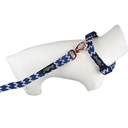 COLLIER BRASIL BLEU MARINE TXS 22-32CM X 15MM