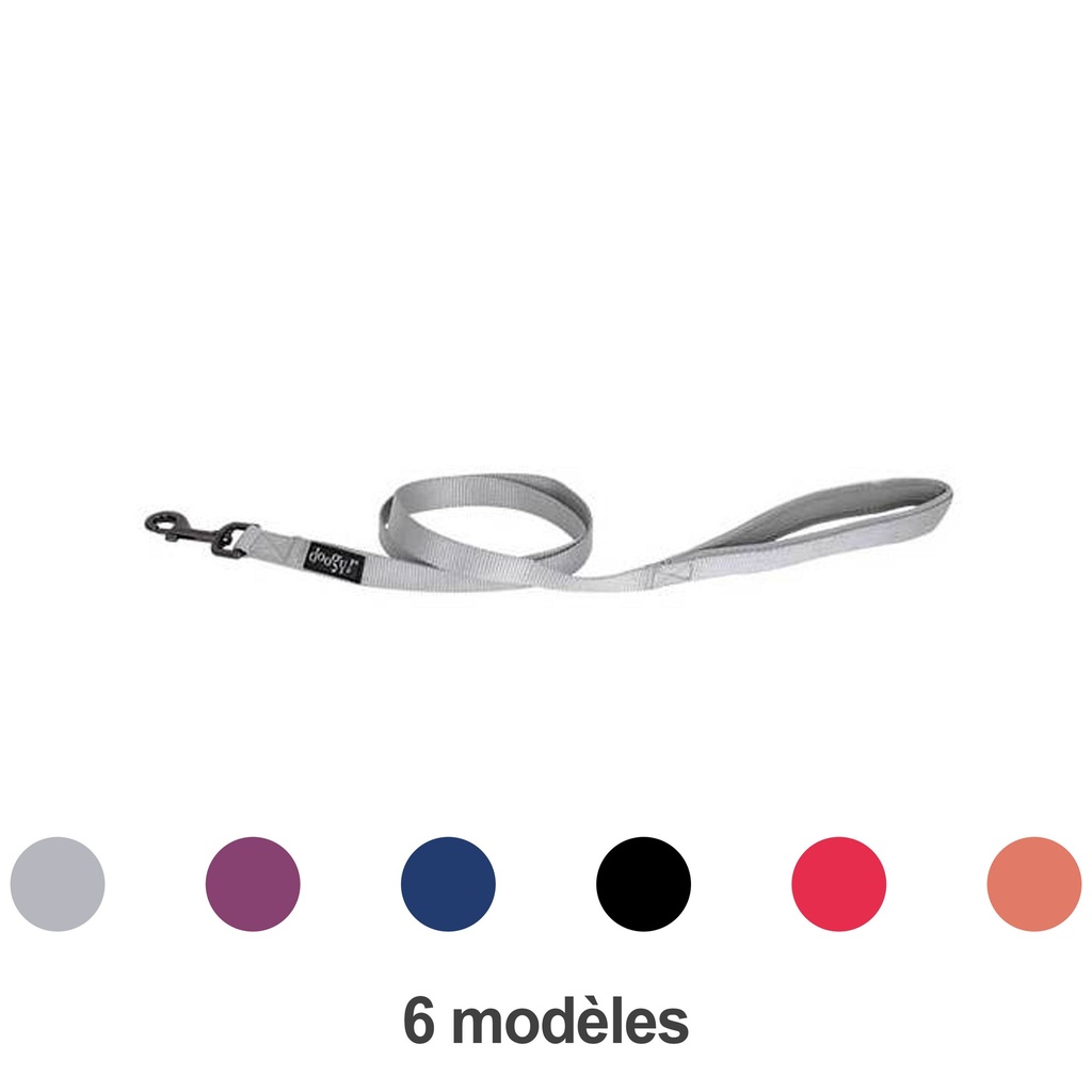 LAISSE CLASSICA GRISE 1,2M X 20MM