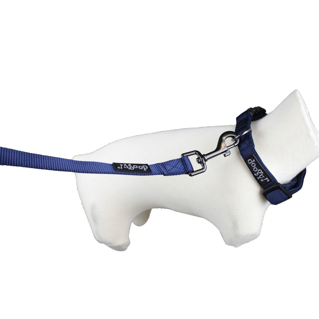 COLLIER CLASSICA BLEU MARINE TXS 23-32CM X 16MM