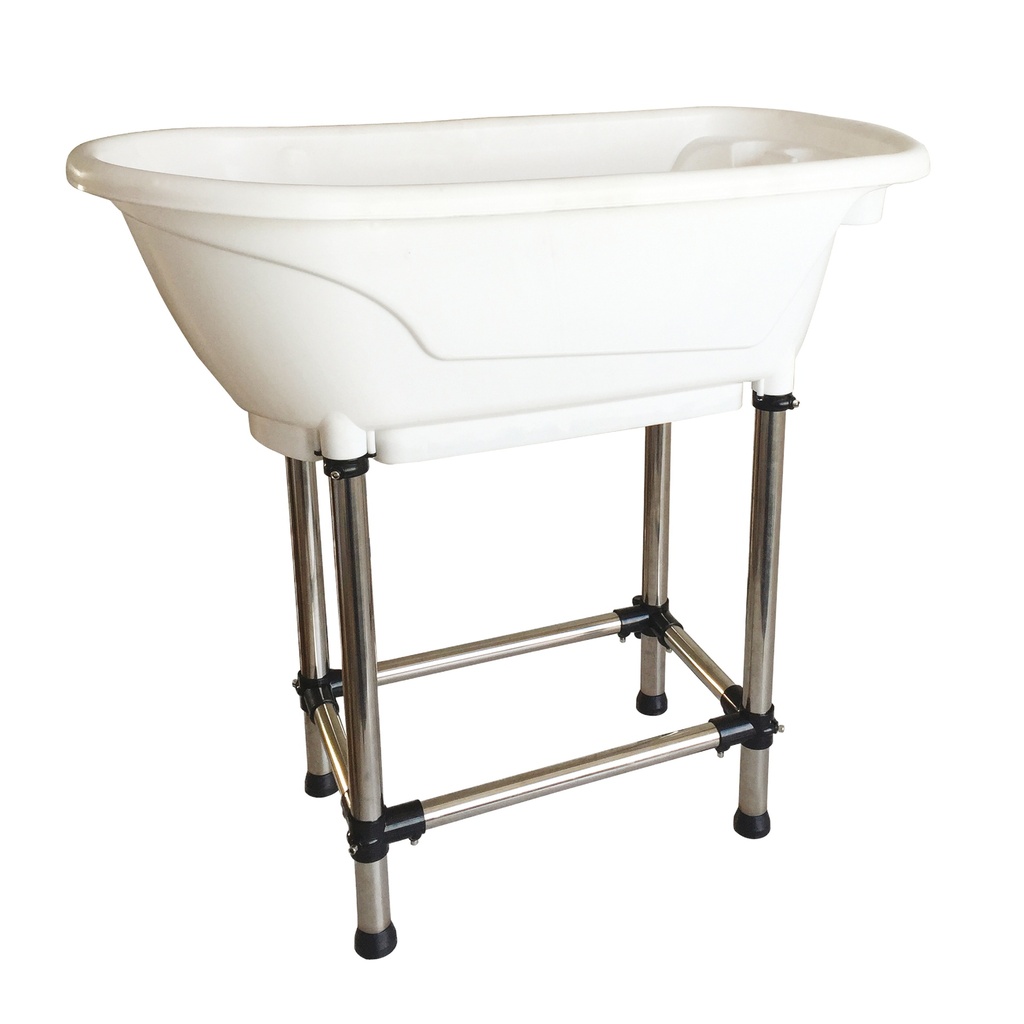 MINI BAIGNOIRE PLASTIQUE BLANCHE