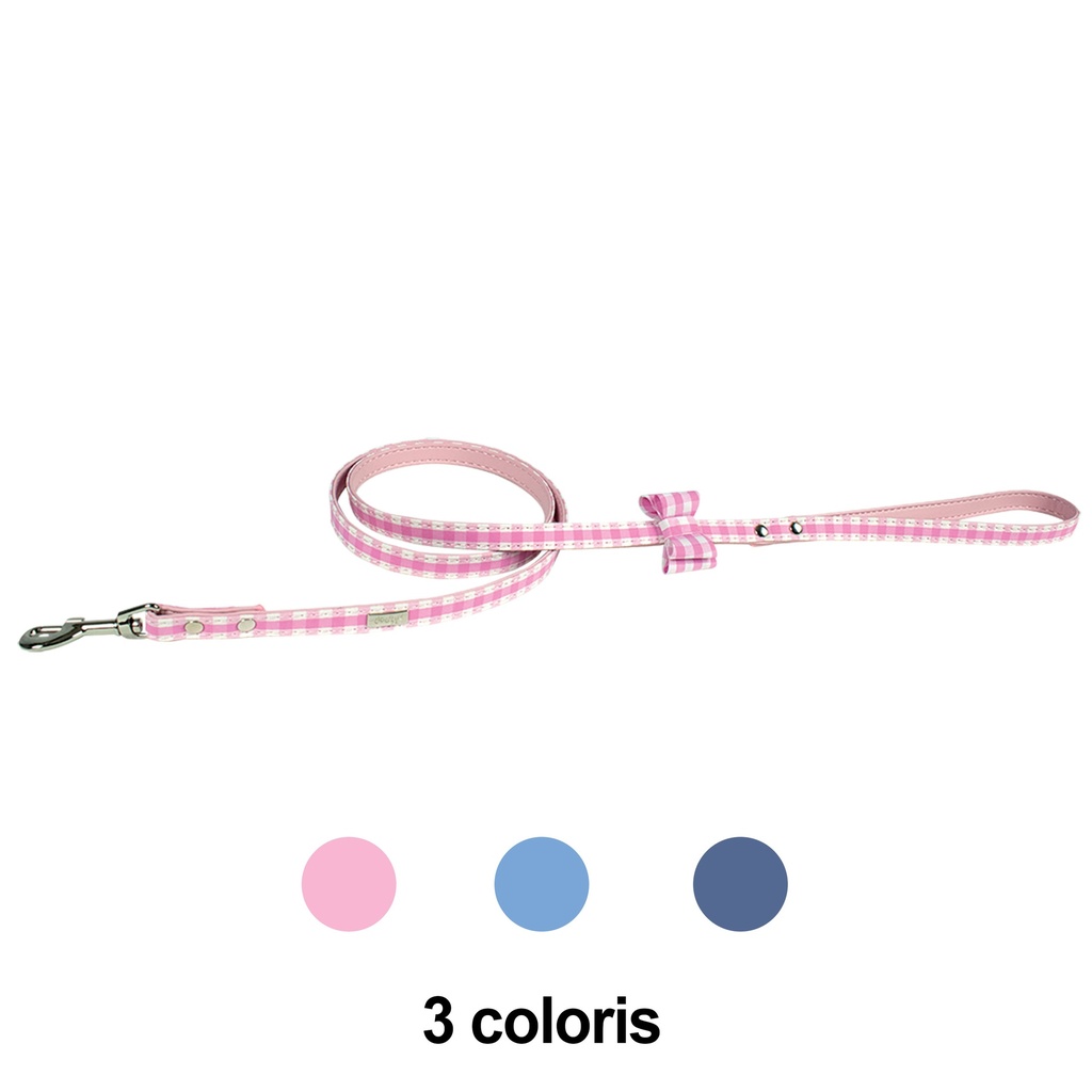 LAISSE VICHY ROSE 1,2M X15MM