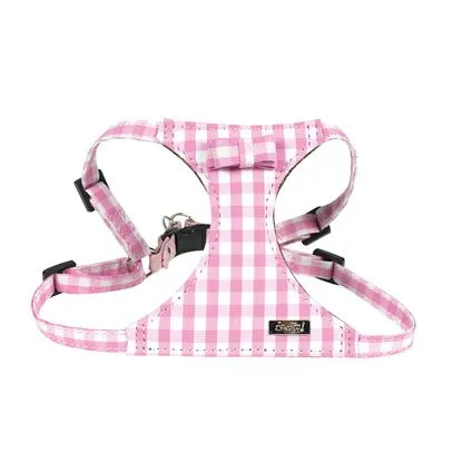 HARNAIS VICHY ROSE XS 27-37CM X10MM