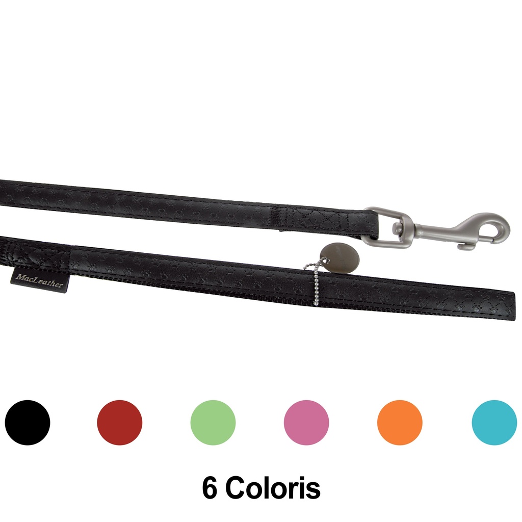 LAISSE MC LEATHER 10MM/1.2M NOIR DEREF