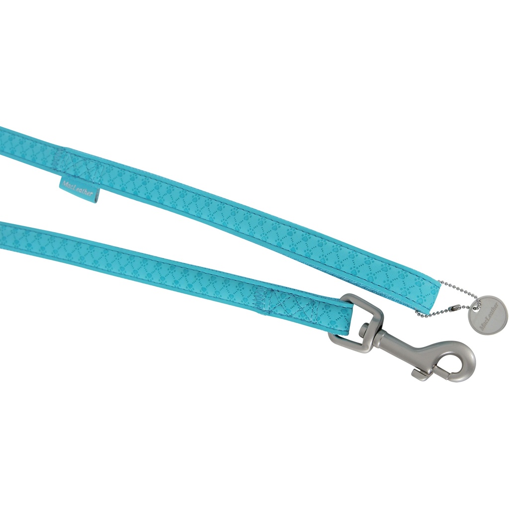 LAISSE MCLEATHER 10MM/1.2M TURQUOISE DEREF