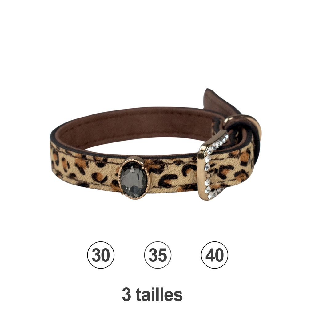 COLLIER * FONCE * CHIEN SO WILD T30 21-26CM X 15MM DEREF