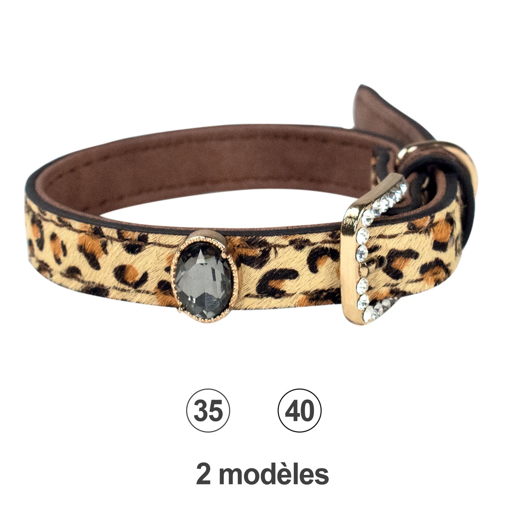 COLLIER * CLAIR * CHIEN SO WILD T35 23,5-31CM X 15MM DEREF