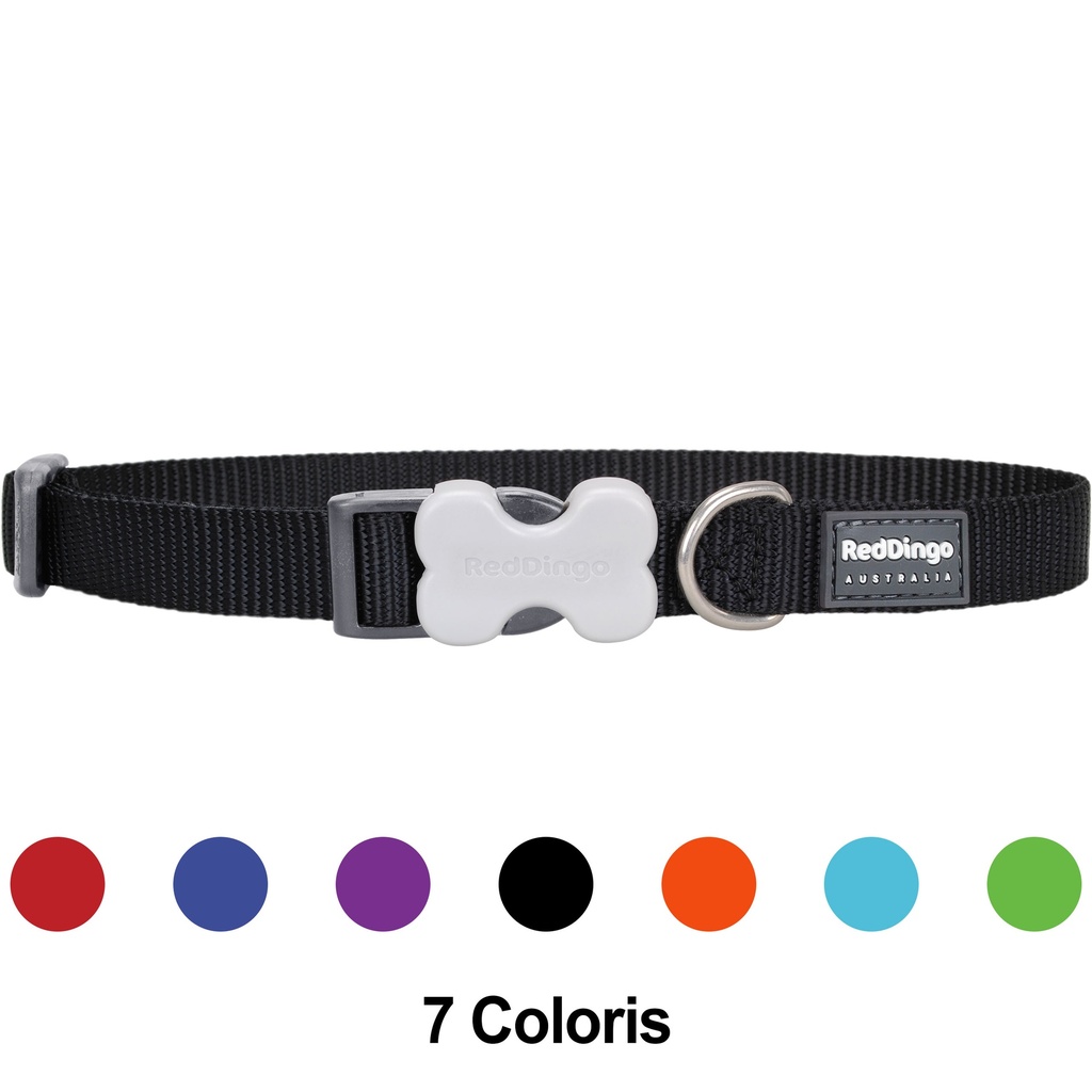 COLLIER RED DINGO 20-32 CM 12MM ROUGE
