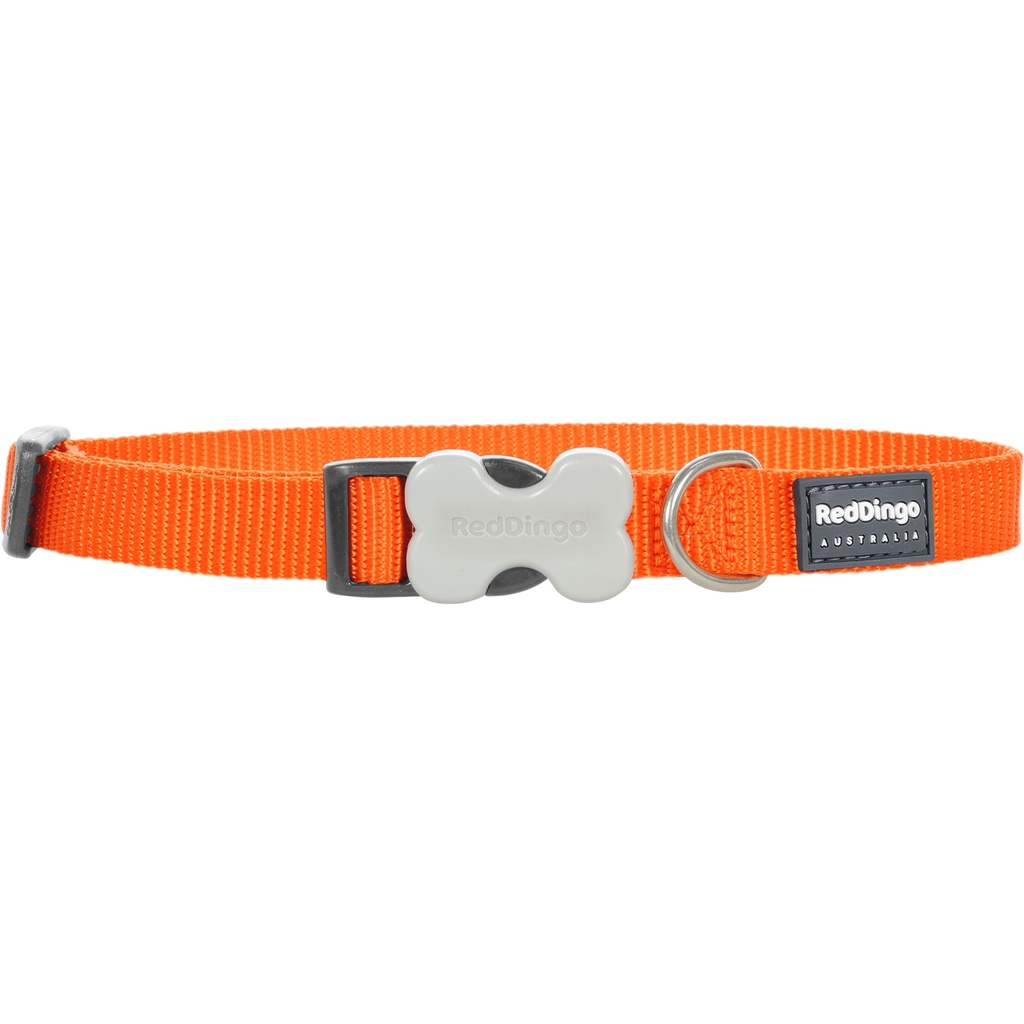 COLLIER RED DINGO 20-32 CM 12MM ORANGE