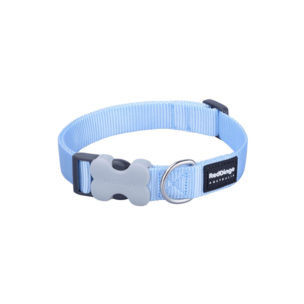 COLLIER RED DINGO 20-32 CM 12MM BLEU PASTEL