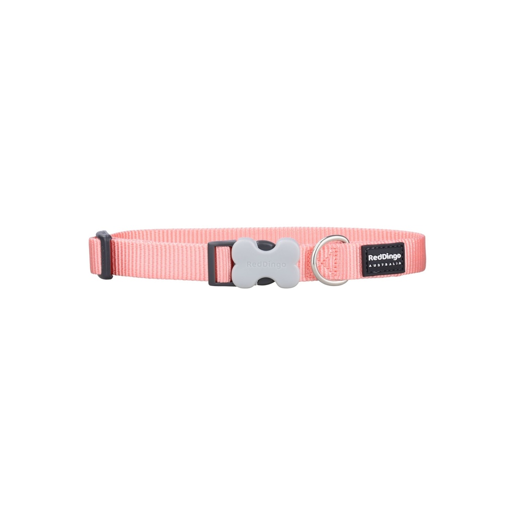 COLLIER RED DINGO 20-32 CM 12MM ORANGE PASTEL