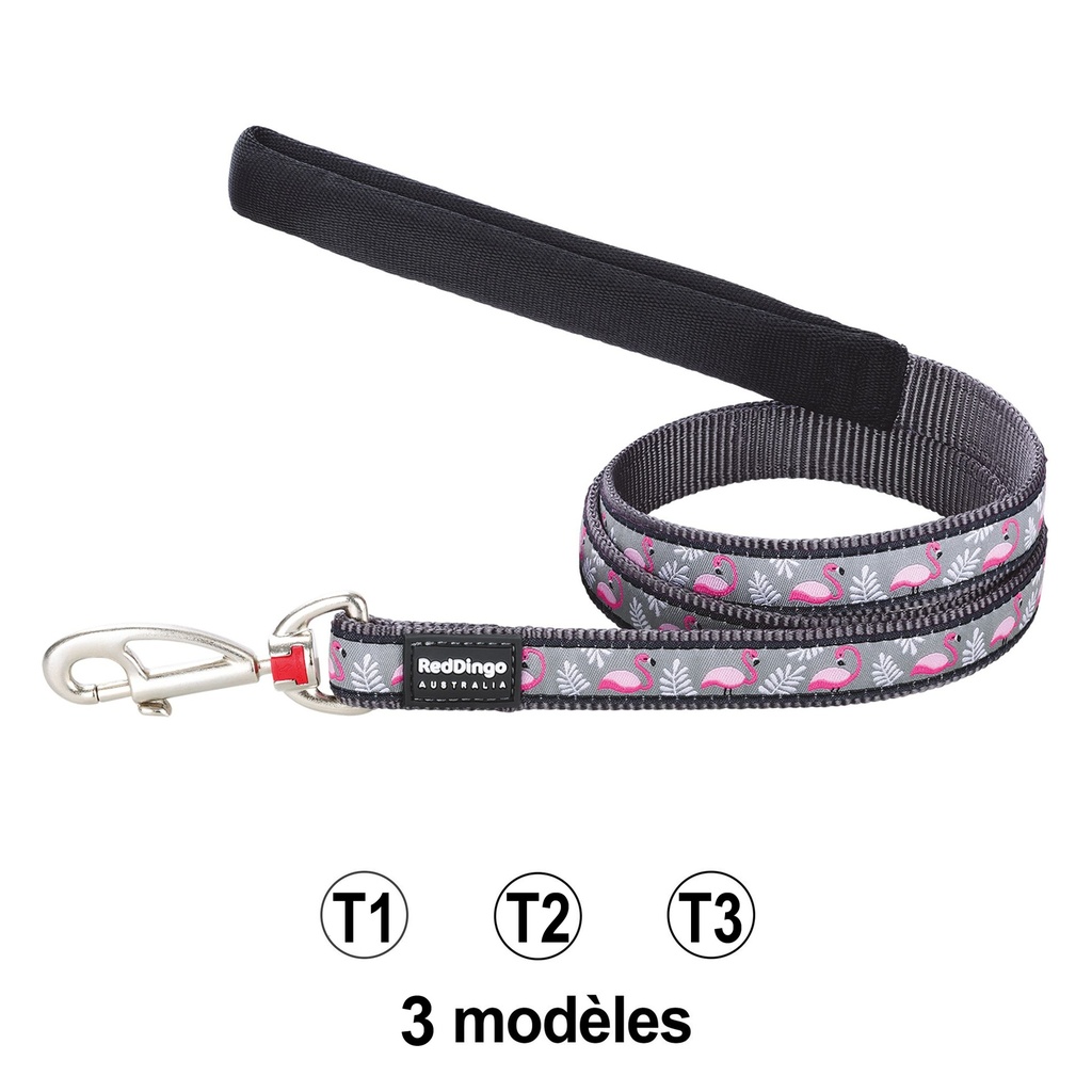LAISSE COMFORT REDDINGO FLAMAND ROSE 1,20M x 12MM