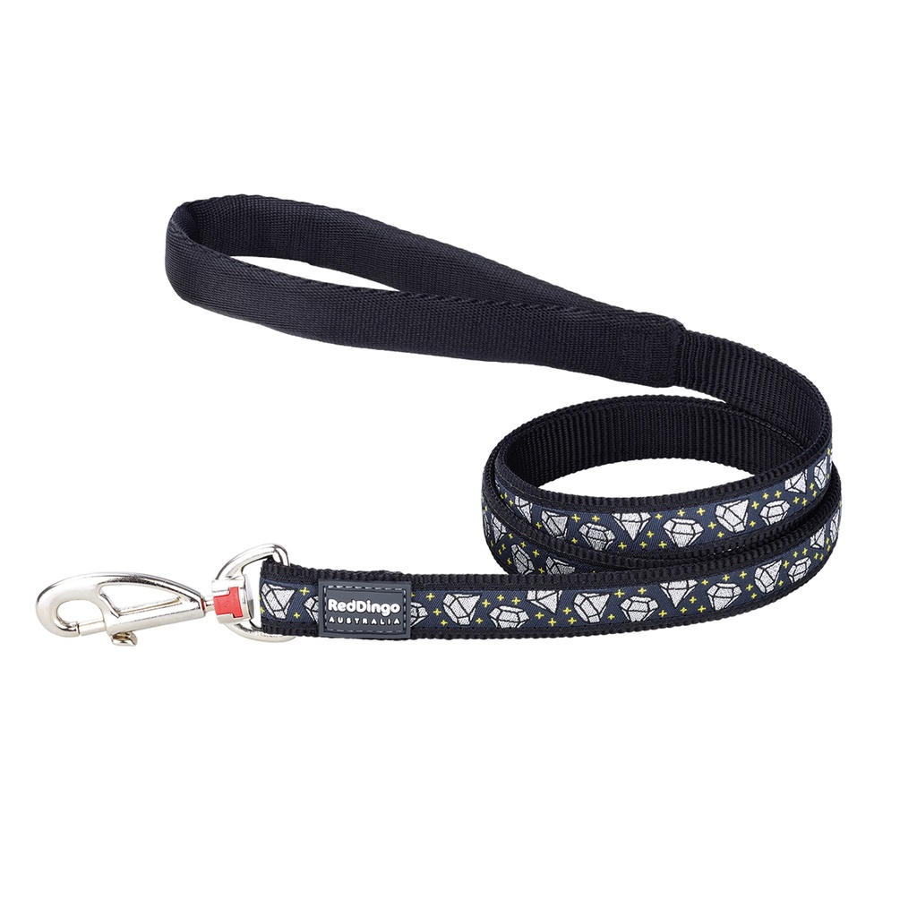LAISSE COMFORT REDDINGO DIAMANT NOIR 1,20M x 12MM