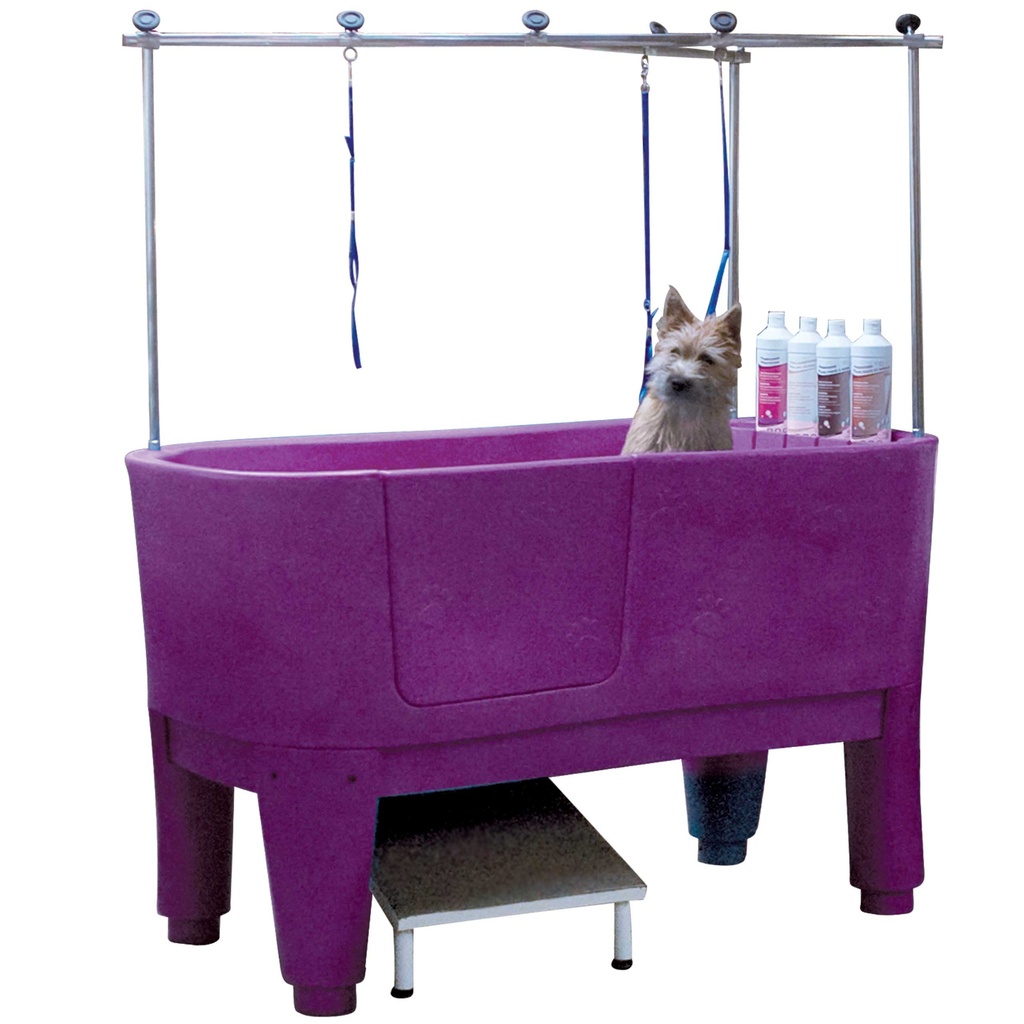 BAIGNOIRE PVC VIOLET 148 x 80 cm SUR PIEDS (à faire verifier par SAV)