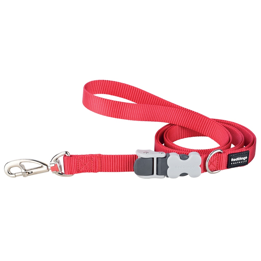 LAISSE SUPERLEAD 15MM ROUGE S 110-180CM