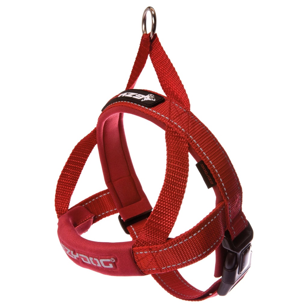 HARNAIS EZYDOG QUICK FIT M ROUGE 55-68CM 25MM