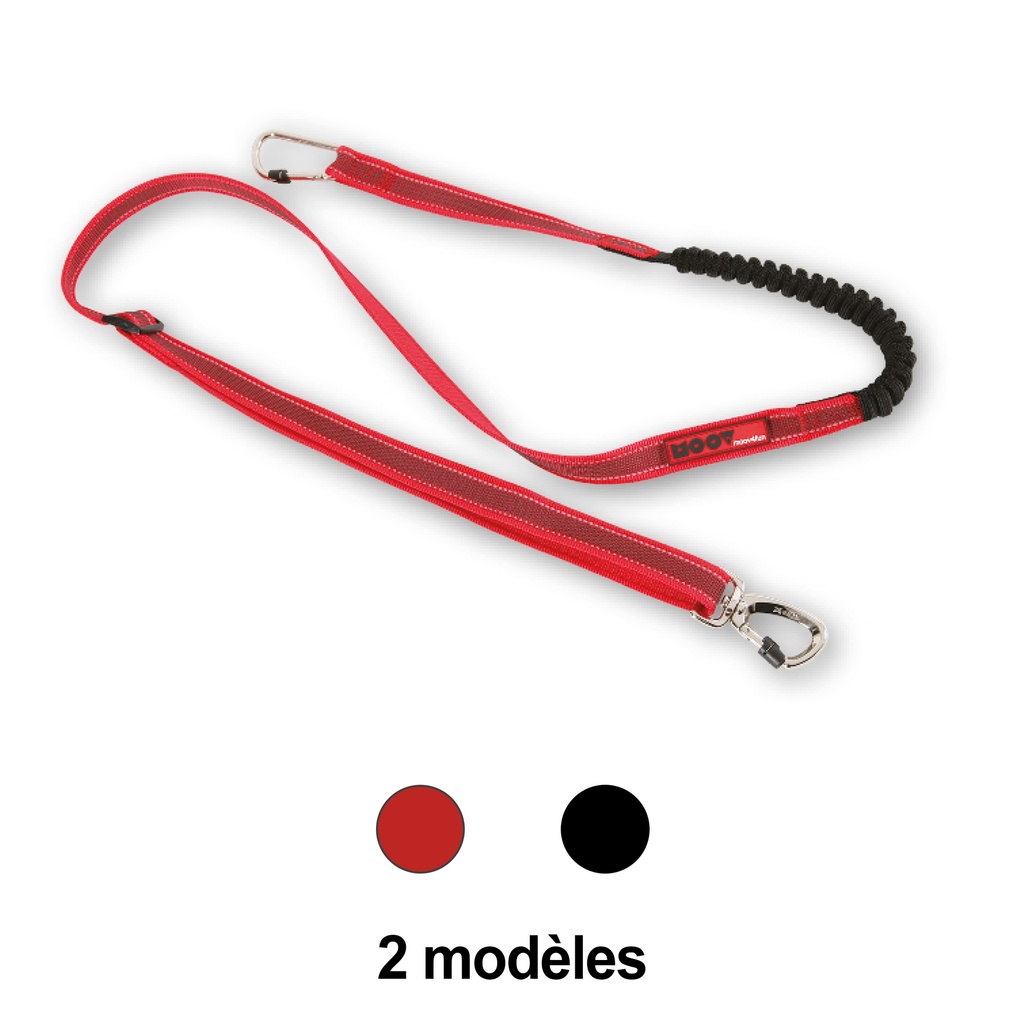 LAISSE JOGGING VTT MOOV ROUGE