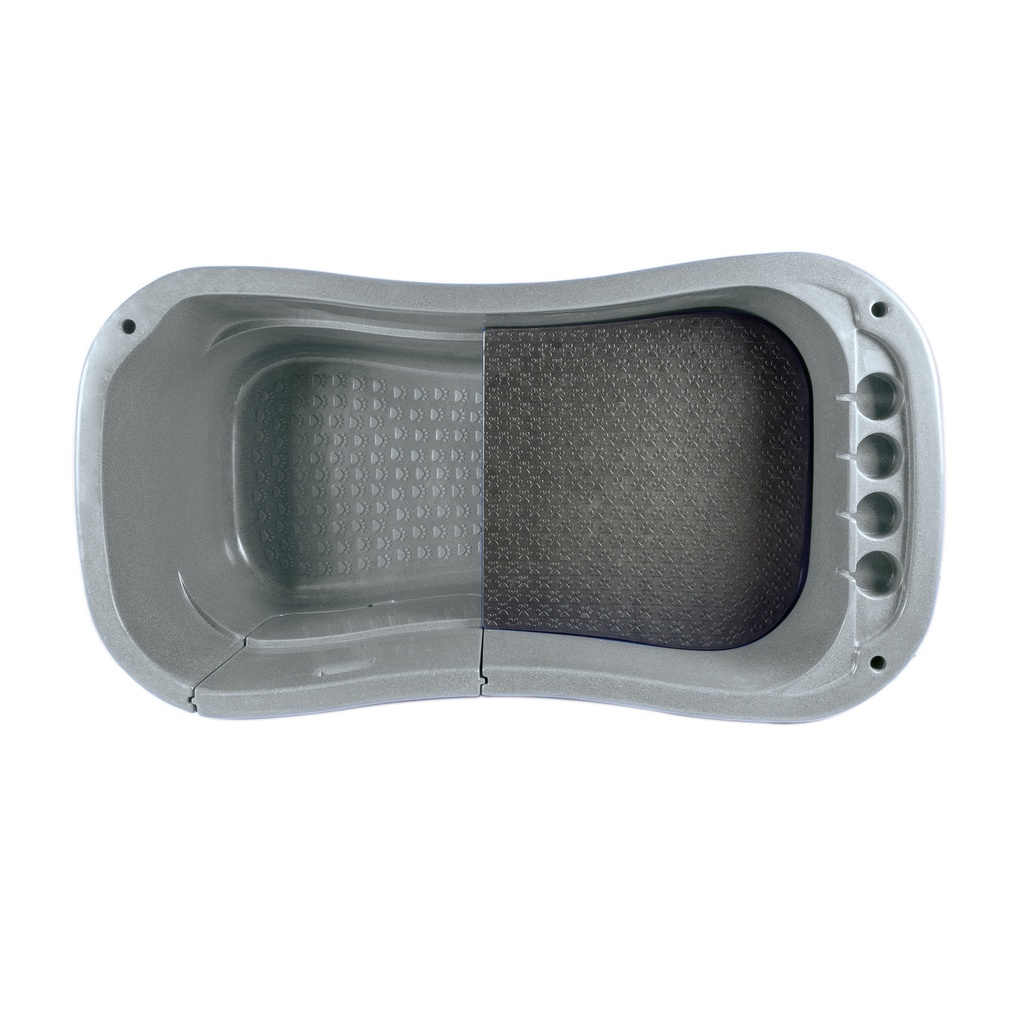 BAIGNOIRE PVC BLEU 148 x 80 cm CHASSIS ELECTRIQUE CDE PIED