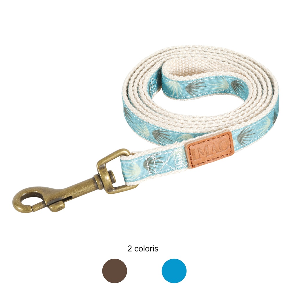 LAISSE TAIGA 15MM/1.2M BLEUE