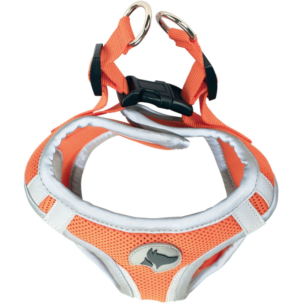 HARNAIS HIKING BAVETTE REFLECHISSANT XS ORANGE 30-33CM