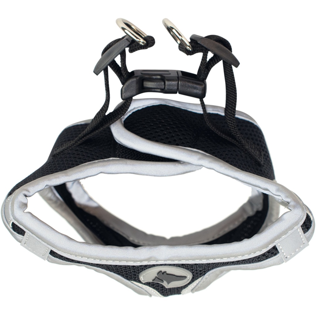 HARNAIS HIKING BAVETTE REFLECHISSANT XS NOIR 30-33CM