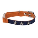 COLLIER CHAT STAR IS BORN 16-28CM X 10MM BLEU