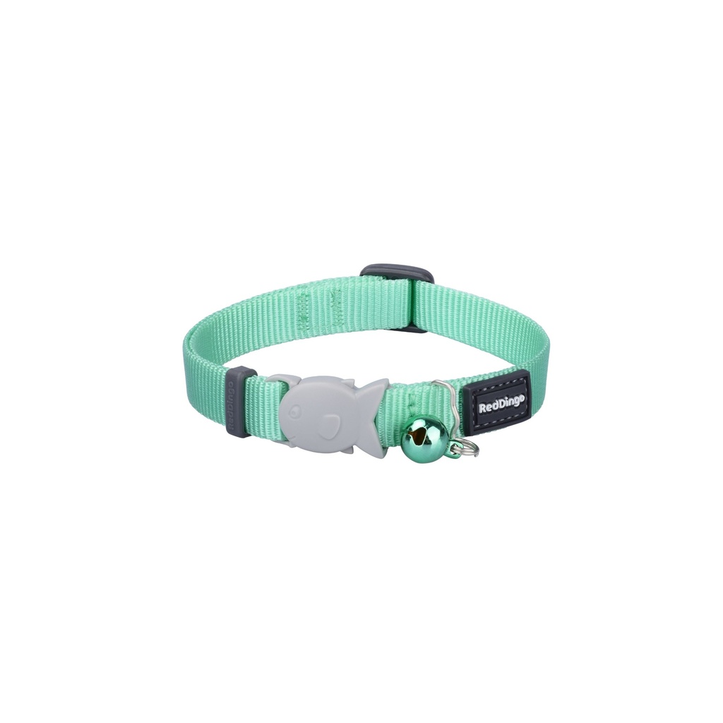 COLLIER CHAT RED DINGO 20-32 12MM VERT PASTEL
