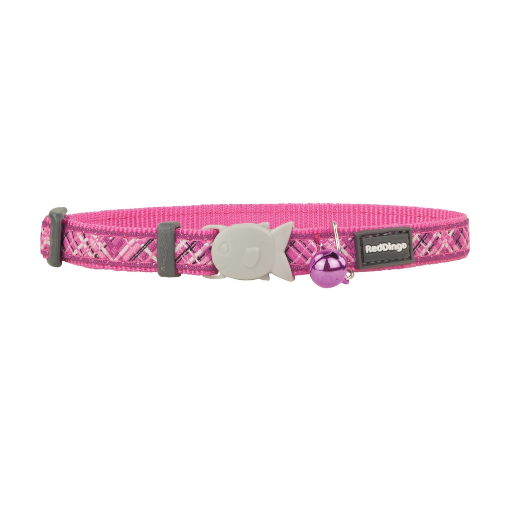 COLLIER CHAT RED DINGO 20-32 12MM FLANNO ROSE